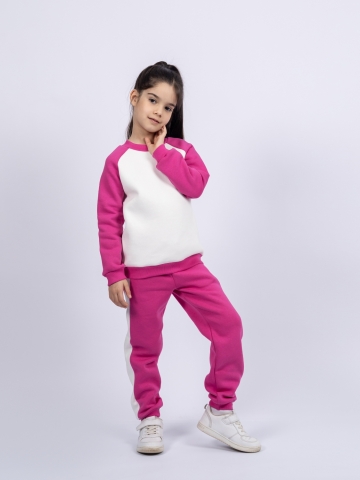314-М. Свитшот + Штаны, малина, хлопок 65%, 35% ПЭ, 3-х нитка (начес) 98,104,110,116