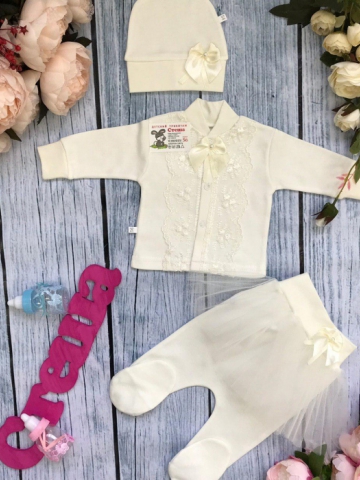 Купить оптом 172. Костюм 3-х предметник "юбка" , хлопок 100 % интерлок в Владимире