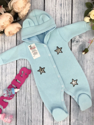 Купить оптом 218. Комбинезон ясельный, хлопок 65%, 35% ПЭ, футер с начёсом 62.68,74 в Владимире