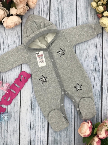 Купить оптом 219-С. Комбинезон ясельный, хлопок 65%, 35% ПЭ, футер с начёсом 62.68,74 в Владимире