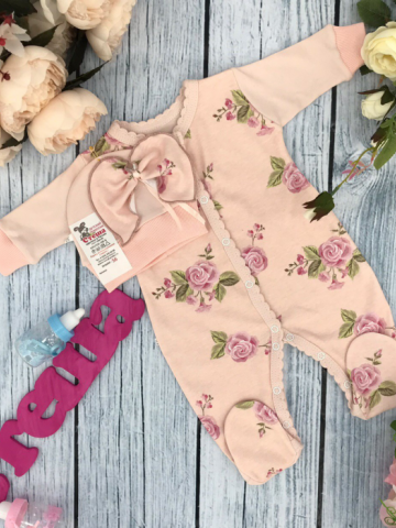 Купить оптом 222. Комбинезон "Роза", хлопок 100 % интерлок в Владимире